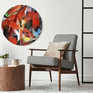 Tableau rond - Franz Marc – The Foxes