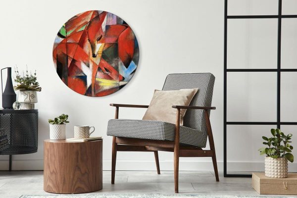 Tableau rond - Franz Marc – The Foxes Tableau rond - Franz Marc – The Foxes