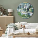 Tableau rond - Gustav Klimt – Church in Casson