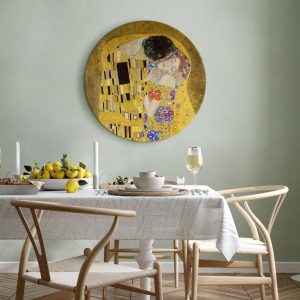 Tableau rond - Gustav Klimt – Kiss