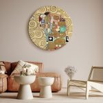 Tableau rond - Gustav Klimt – The Fulfillment