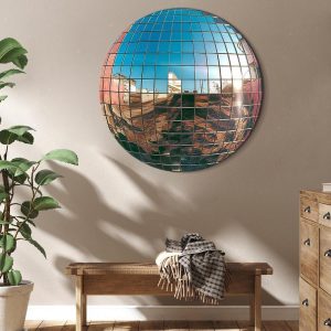 Tableau rond - Platinum disco ball