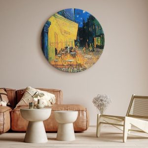 Tableau rond - Vincent Van Gogh – Café Terrace at Night