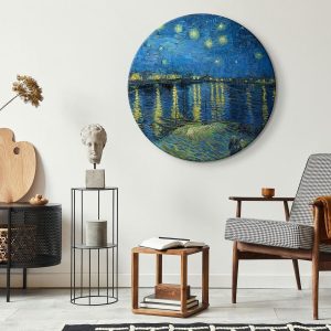 Tableau rond - Vincent Van Gogh – Starry Night Over the Rhone