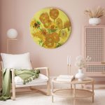 Tableau rond - Vincent van Gogh – Still Life: Vase With Fifteen Sunflowers