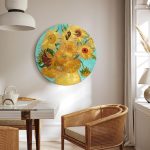Tableau rond - Vincent van Gogh – Sunflowers II
