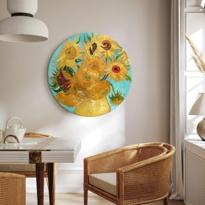 Tableau rond - Vincent van Gogh – Sunflowers II
