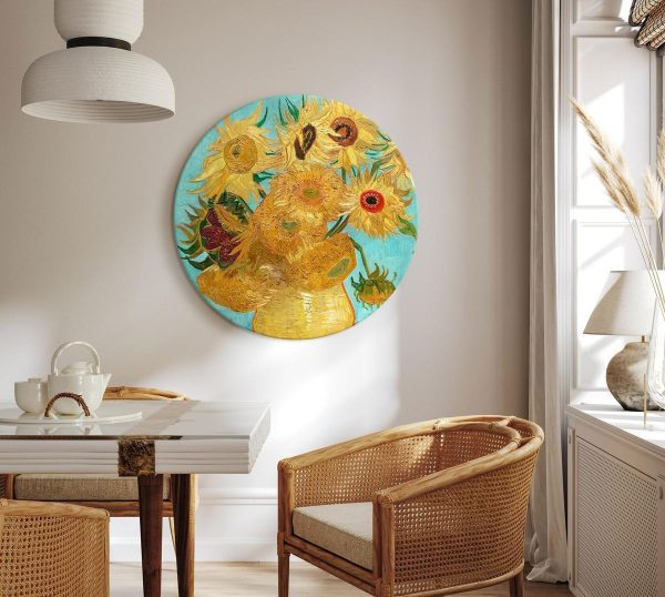 Tableau rond - Vincent van Gogh – Sunflowers II