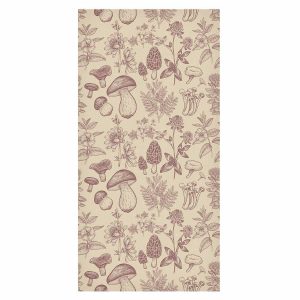 Tapisserie murale - Beige mushrooms and herbs