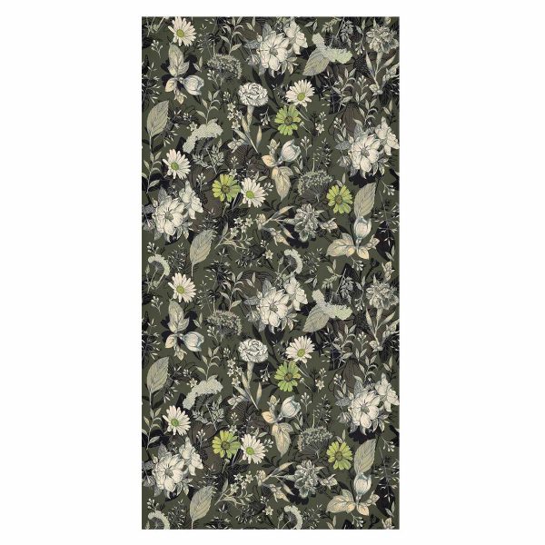 Tapisserie murale - Fragrant flowers and herbs - green