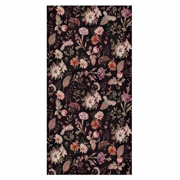 Tapisserie murale - Fragrant flowers and herbs - plum