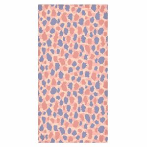 Tapisserie murale - Giraffe Pattern - colorful animal pattern in blue-pink spots