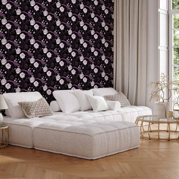 Tapisserie murale - Peonies and pheasants Tapisserie murale - Peonies and pheasants