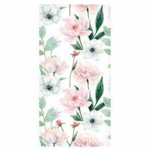 Tapisserie murale - Peonies on white background