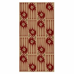 Tapisserie murale - Red claws – irregular shapes on a paper background