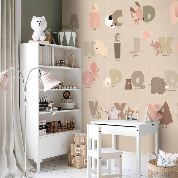 Papier peint - A Beige Alphabet