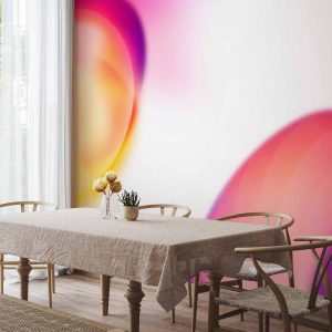 Papier peint - Abstraction - Shapes - Juicy Yellow and Violet-Pink