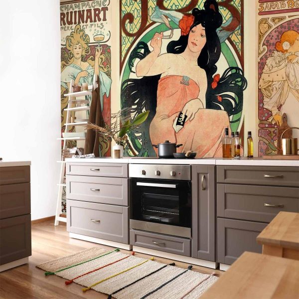 Papier peint - Alphonse Mucha Women's