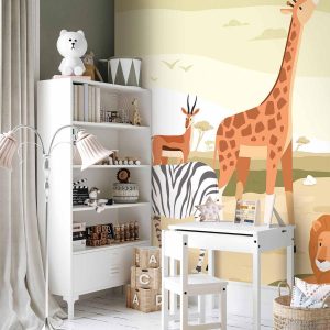 Papier peint - Animals From Jungle Vector Illustration