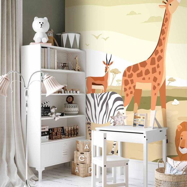 Papier peint - Animals From Jungle Vector Illustration