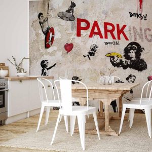 Papier peint - [Banksy] Graffiti Collage