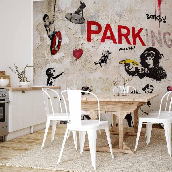 Papier peint - [Banksy] Graffiti Collage