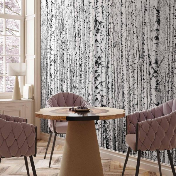 Papier peint - Birch forest