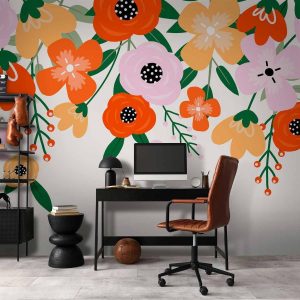 Papier peint - Colorful Bloom - First Variant