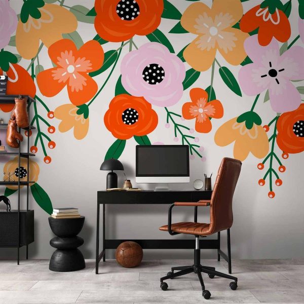 Papier peint - Colorful Bloom - First Variant