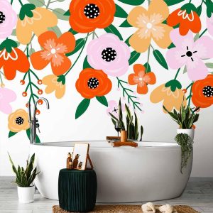 Papier peint - Colorful Bloom - First Variant