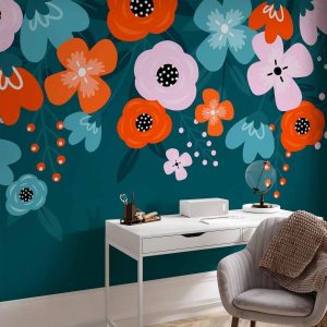 Papier peint - Colorful Bloom - Third Variant