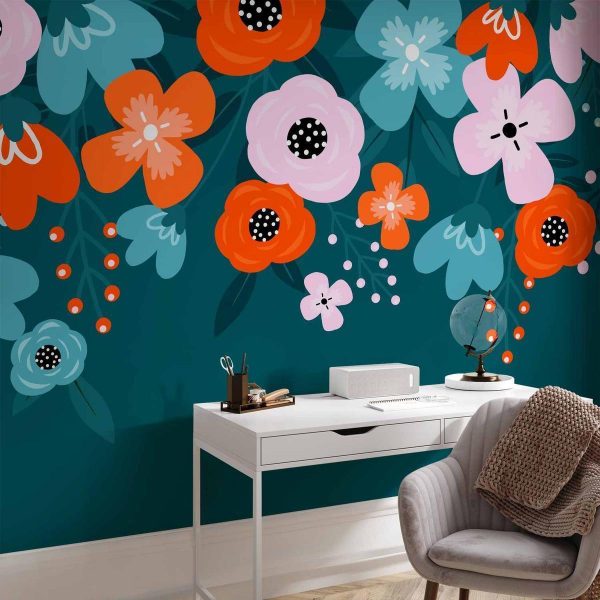 Papier peint - Colorful Bloom - Third Variant