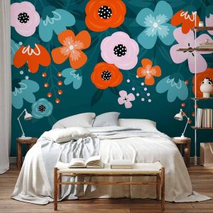 Papier peint - Colorful Bloom - Third Variant