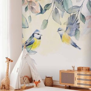 Papier peint - Colorful Titmouse