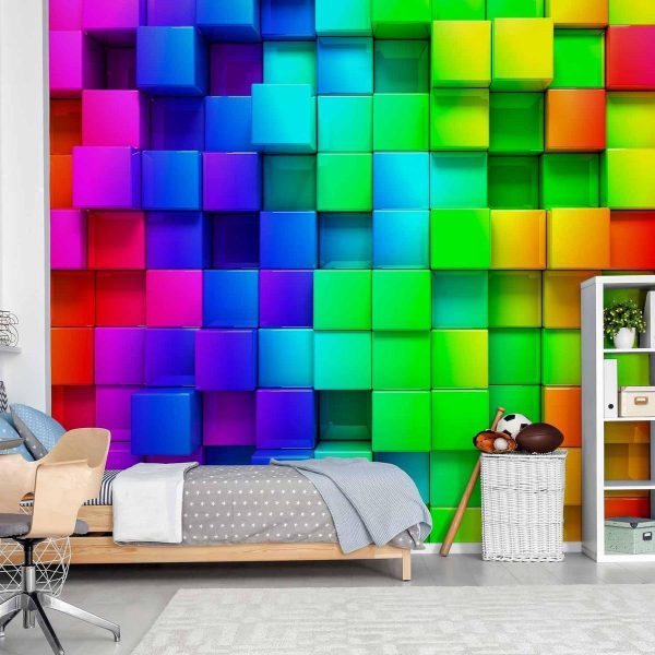 Papier peint - Colourful Cubes