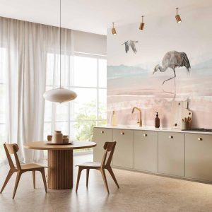 Papier peint - Cranes Over the Water