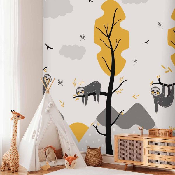 Papier peint - Cute Sloths