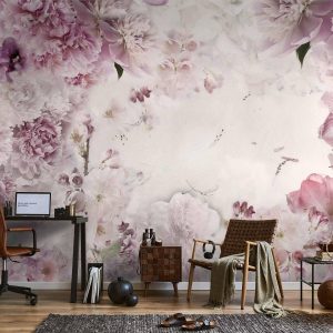 Papier peint - Dancing peonies