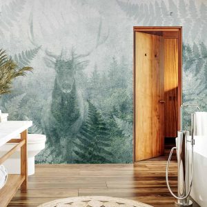 Papier peint - Deer in Ferns - Third Variant