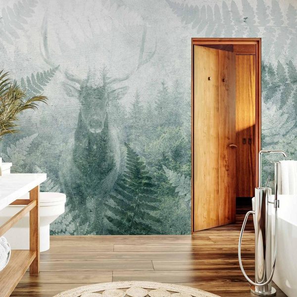 Papier peint - Deer in Ferns - Third Variant