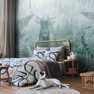 Papier peint - Deer in Ferns - Third Variant