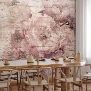 Papier peint - Flowers on Boards