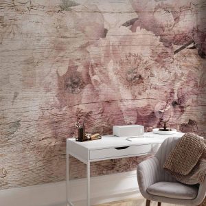 Papier peint - Flowers on Boards