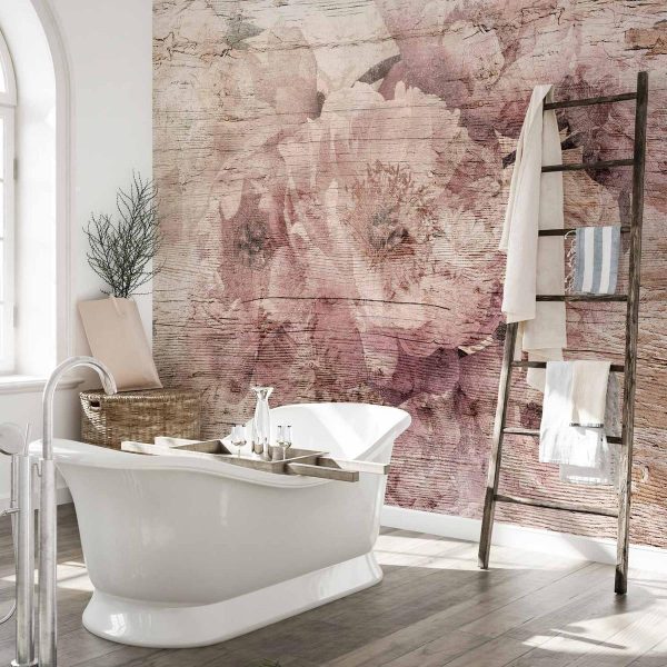 Papier peint - Flowers on Boards