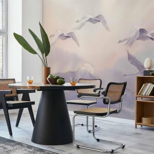 Papier peint - Flying Swans