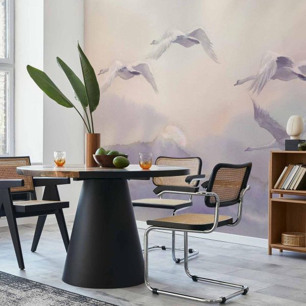 Papier peint - Flying Swans