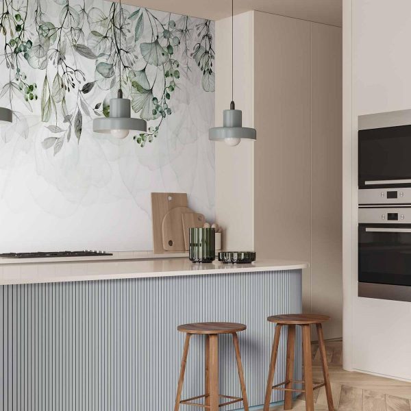 Papier peint - Foggy Nature - Green