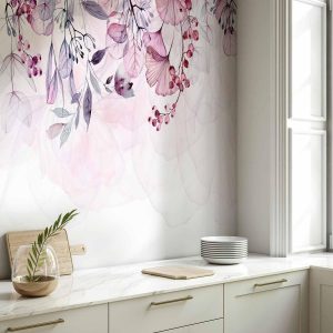 Papier peint - Foggy Nature - Pink