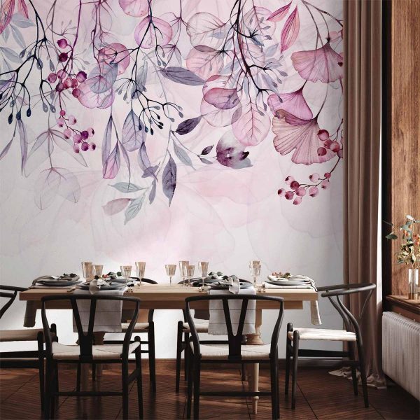 Papier peint - Foggy Nature - Pink