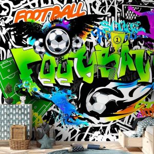 Papier peint - Football Graffiti